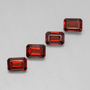 4.49 ct Red Almandine Garnet Stone, Natural Almandine Garnet in Octagon Facet Shape for Sale