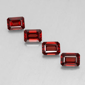 5.11 ct Red Almandine Garnet Gemstone, Almandine Garnet Gem in Octagon Facet Shape for Sale.