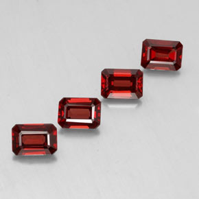 5.11 ct Red Almandine Garnet Stone, Natural Almandine Garnet in Octagon Facet Shape for Sale