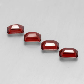 Almandine Garnet Gemstone in 7 x 5 mm (calibrated) Size for Sale, Almandine Garnet Stone in Deep Red Color