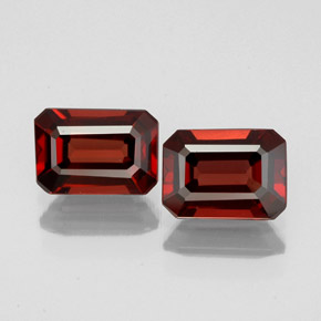 2.21 ct Red Almandine Garnet Gemstone, Almandine Garnet Gem in Octagon Facet Shape for Sale.