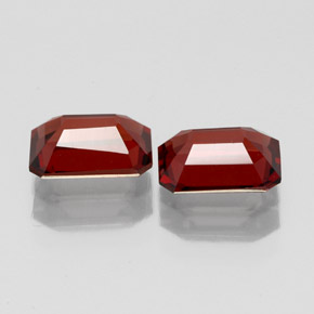 Almandine Garnet Gemstone in 7 x 5 mm (calibrated) Size for Sale, Almandine Garnet Stone in Deep Red Color