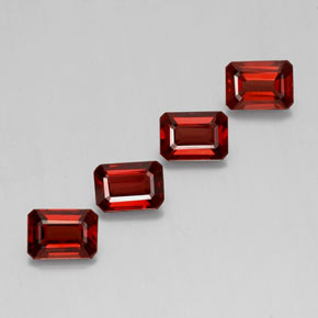 5.01 ct Red Almandine Garnet Stone, Natural Almandine Garnet in Octagon Facet Shape for Sale