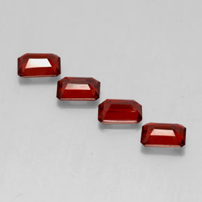 Almandine Garnet Gemstone in 7 x 5 mm (calibrated) Size for Sale, Almandine Garnet Stone in Deep Red Color