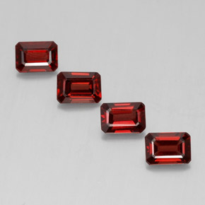 5.06 ct Red Almandine Garnet Gemstone, Almandine Garnet Gem in Octagon Facet Shape for Sale.