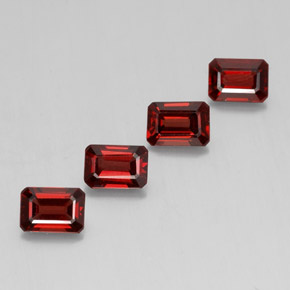 5.06 ct Red Almandine Garnet Stone, Natural Almandine Garnet in Octagon Facet Shape for Sale