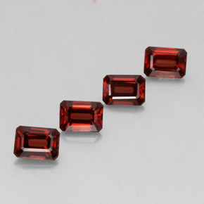 5.06 ct Red Almandine Garnet Stone, Natural Almandine Garnet in Octagon Facet Shape for Sale