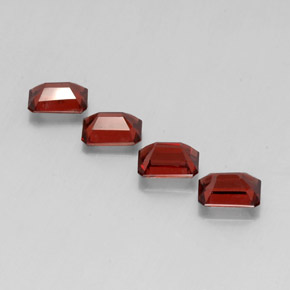 Almandine Garnet Gemstone in 7 x 5 mm (calibrated) Size for Sale, Almandine Garnet Stone in Deep Red Color