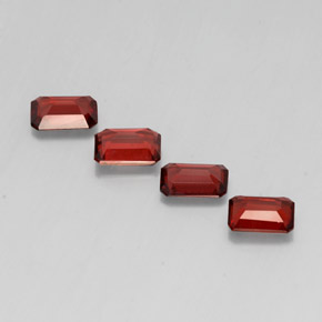 Almandine Garnet Gemstone in 7 x 5 mm (calibrated) Size for Sale, Almandine Garnet Stone in Deep Red Color