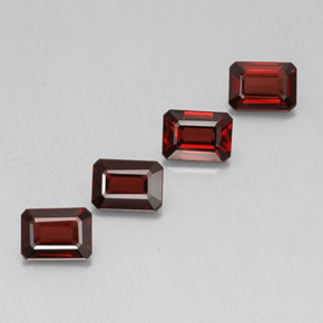 4.82 ct Red Almandine Garnet Stone, Natural Almandine Garnet in Octagon Facet Shape for Sale