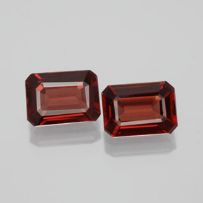 2.35 ct Red Almandine Garnet Gemstone, Almandine Garnet Gem in Octagon Facet Shape for Sale.