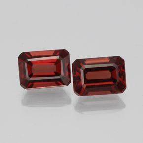 2.46 ct Red Almandine Garnet Gemstone, Almandine Garnet Gem in Octagon Facet Shape for Sale.