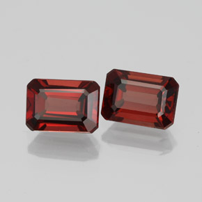 2.46 ct Red Almandine Garnet Stone, Natural Almandine Garnet in Octagon Facet Shape for Sale