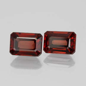 2.56 ct Red Almandine Garnet Stone, Natural Almandine Garnet in Octagon Facet Shape for Sale