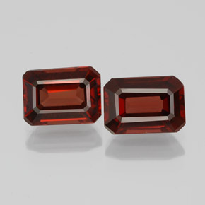 2.32 ct Red Almandine Garnet Gemstone, Almandine Garnet Gem in Octagon Facet Shape for Sale.