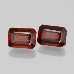 2.32 ct Red Almandine Garnet Stone, Natural Almandine Garnet in Octagon Facet Shape for Sale