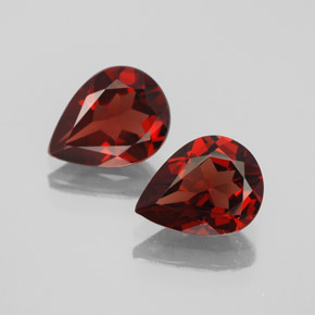 3.18 ct Red Almandine Garnet Gemstone, Almandine Garnet Gem in Pear Facet Shape for Sale.