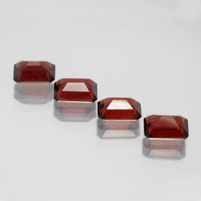 Almandine Garnet Gemstone in 7 x 5 mm (calibrated) Size for Sale, Almandine Garnet Stone in Deep Red Color