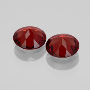 Almandine Garnet Gemstone in 7 mm (calibrated) Size for Sale, Almandine Garnet Stone in Deep Red Color
