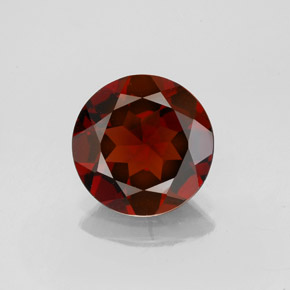 2.54 ct Red Almandine Garnet Gemstone, Almandine Garnet Gem in Round Facet Shape for Sale.