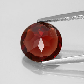 Almandine Garnet Gemstone in 9 mm (calibrated) Size for Sale, Almandine Garnet Stone in Deep Red Color