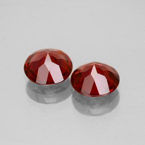 Almandine Garnet Gemstone in 7 mm (calibrated) Size for Sale, Almandine Garnet Stone in Deep Red Color