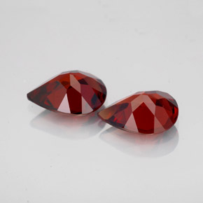 Almandine Garnet Gemstone in 9.1 x 7.1 mm Size for Sale, Almandine Garnet Stone in Deep Red Color