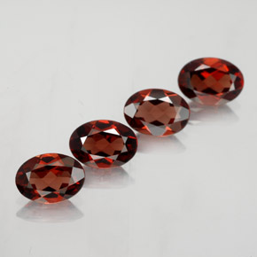 3.39 ct Red Almandine Garnet Gemstone, Almandine Garnet Gem in Oval Facet Shape for Sale.