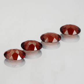 Almandine Garnet Gemstone in 7 x 5 mm (calibrated) Size for Sale, Almandine Garnet Stone in Deep Red Color