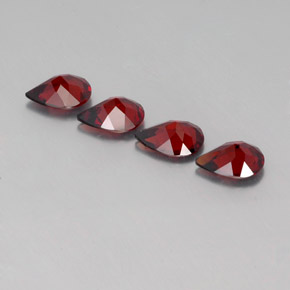 Almandine Garnet Gemstone in 9.1 x 7 mm Size for Sale, Almandine Garnet Stone in Deep Red Color