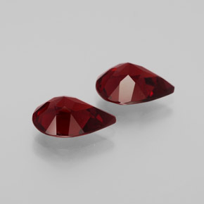 Almandine Garnet Gemstone in 9.1 x 7 mm Size for Sale, Almandine Garnet Stone in Deep Red Color