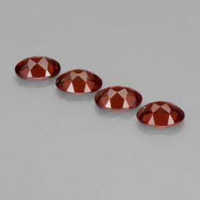 Almandine Garnet Gemstone in 7 x 5 mm (calibrated) Size for Sale, Almandine Garnet Stone in Deep Red Color