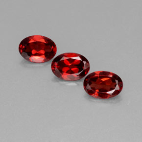2.73 ct Red Almandine Garnet Gemstone, Almandine Garnet Gem in Oval Facet Shape for Sale.