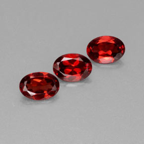 2.73 ct Red Almandine Garnet Stone, Natural Almandine Garnet in Oval Facet Shape for Sale