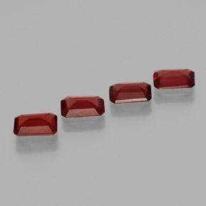 Almandine Garnet Gemstone in 7 x 5 mm (calibrated) Size for Sale, Almandine Garnet Stone in Deep Red Color