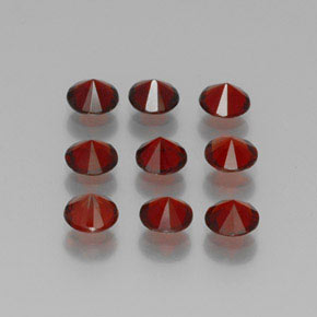 Almandine Garnet Gemstone in 5 mm (calibrated) Size for Sale, Almandine Garnet Stone in Deep Red Color
