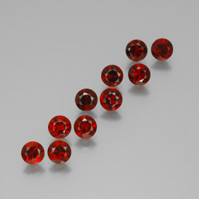 5.42 ct Red Almandine Garnet Gemstone, Almandine Garnet Gem in Diamond-Cut Shape for Sale.