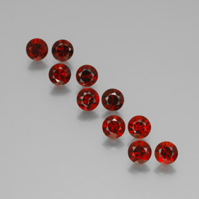 5.42 ct Red Almandine Garnet Stone, Natural Almandine Garnet in Diamond-Cut Shape for Sale