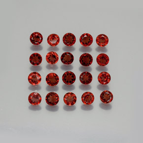 6.00 ct Red Almandine Garnet Gemstone, Almandine Garnet Gem in Round Facet Shape for Sale.
