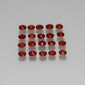 Almandine Garnet Gemstone in 4 mm (calibrated) Size for Sale, Almandine Garnet Stone in Red Color