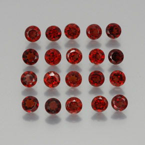 6.21 ct Red Almandine Garnet Stone, Natural Almandine Garnet in Round Facet Shape for Sale
