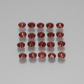 Almandine Garnet Gemstone in 4 mm (calibrated) Size for Sale, Almandine Garnet Stone in Deep Red Color