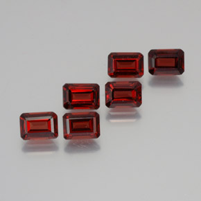7.80 ct Red Almandine Garnet Gemstone, Almandine Garnet Gem in Octagon Facet Shape for Sale.