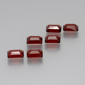 Almandine Garnet Gemstone in 7 x 5 mm (calibrated) Size for Sale, Almandine Garnet Stone in Red Color