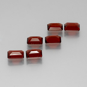 Almandine Garnet Gemstone in 7 x 5 mm (calibrated) Size for Sale, Almandine Garnet Stone in Red Color