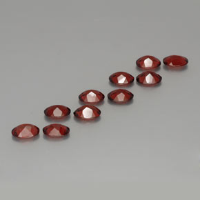 Almandine Garnet Gemstones in 7 x 5 mm (calibrated) Size for Sale, Almandine Garnet Stones in Red Color