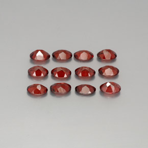 Almandine Garnet Gemstone in 7 x 5 mm (calibrated) Size for Sale, Almandine Garnet Stone in Red Color