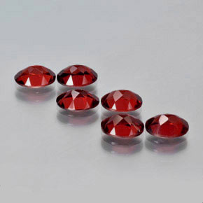 Almandine Garnet Gemstone in 7 x 5 mm (calibrated) Size for Sale, Almandine Garnet Stone in Red Color