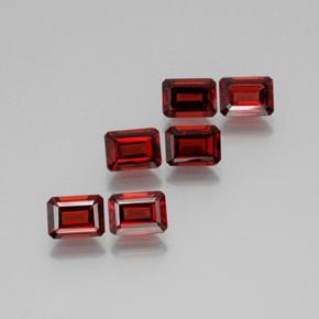8.05 ct Red Almandine Garnet Gemstone, Almandine Garnet Gem in Octagon Facet Shape for Sale.