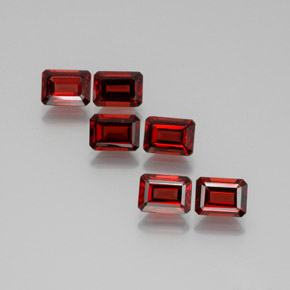 8.05 ct Red Almandine Garnet Stone, Natural Almandine Garnet in Octagon Facet Shape for Sale